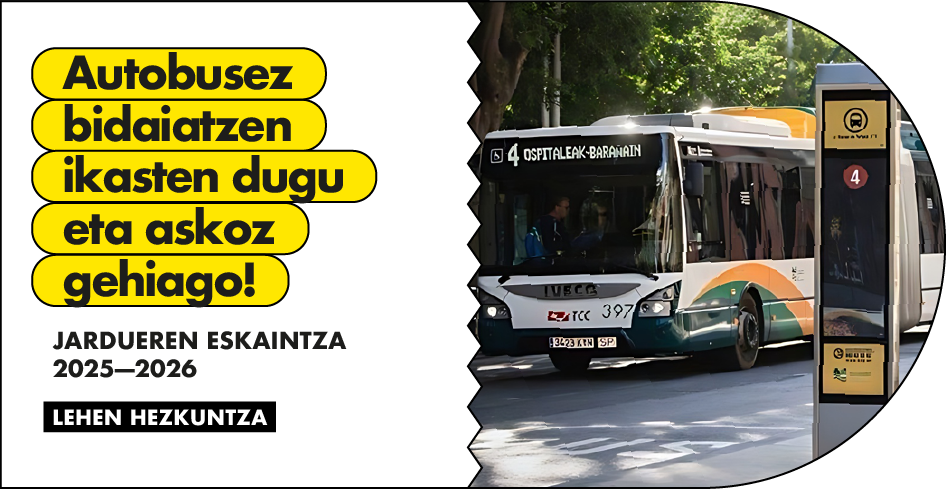 Autobusez bidaiatzen ikasten dugu eta askoz gehiago!