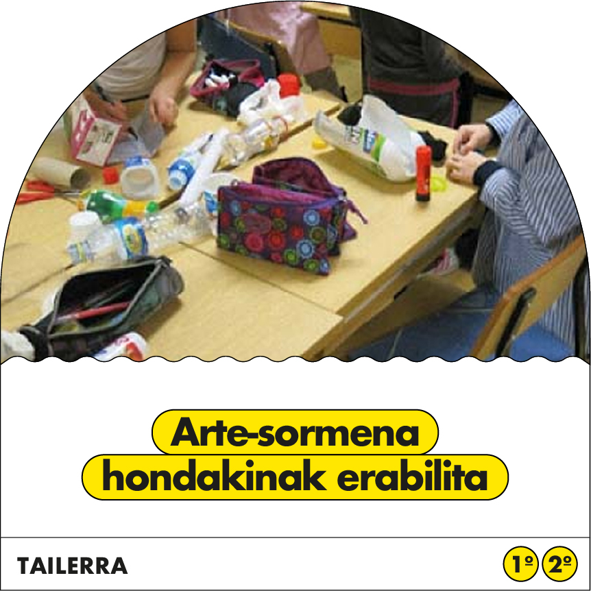 Arte sormena hondakinak erabilita