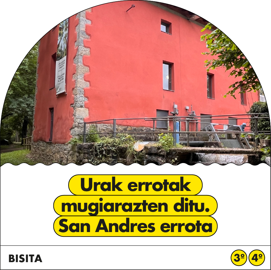 Urak errotak mugiarazten ditu san andres errota