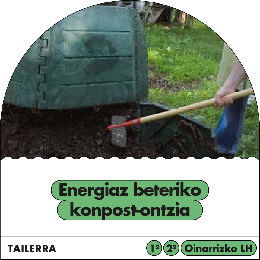 Energiaz beteriko konpost ontzia